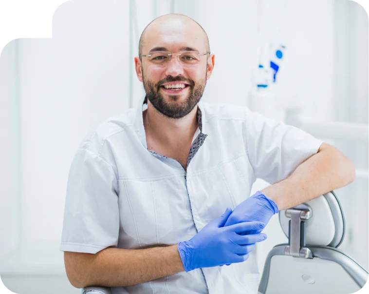 Dentista sorrindo